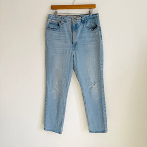 Levi's 70s High Slim Straight Jeans Premium Women's Size 32 Light Blue Denim